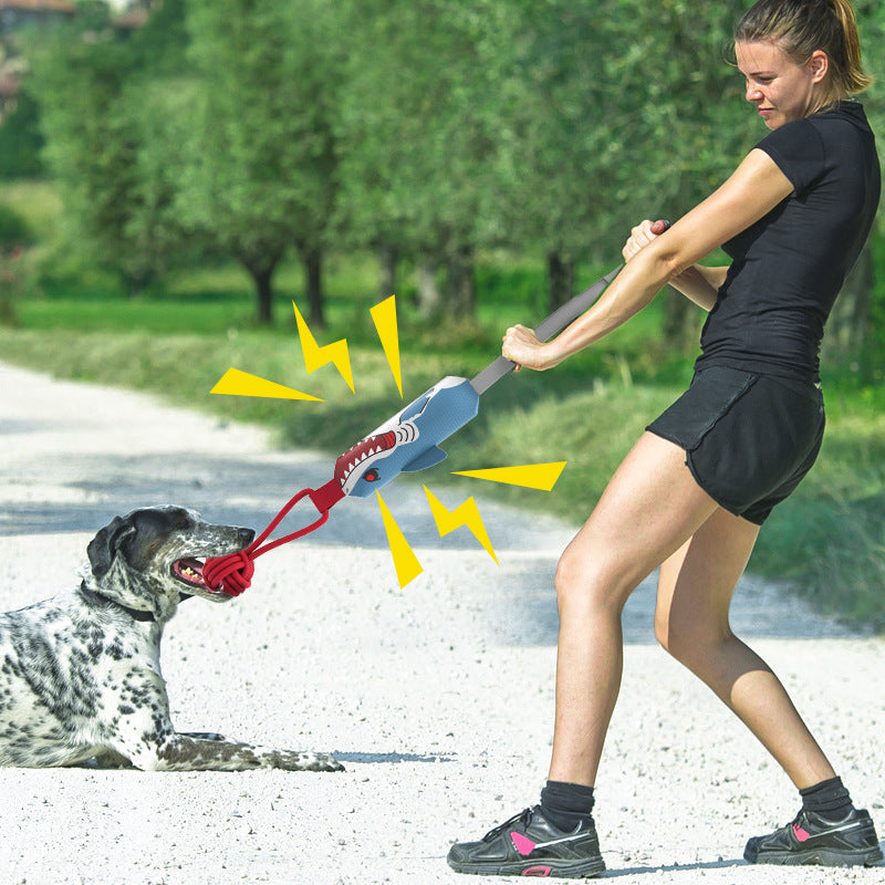 Interactive Squeaky Tug of War Dog Toy